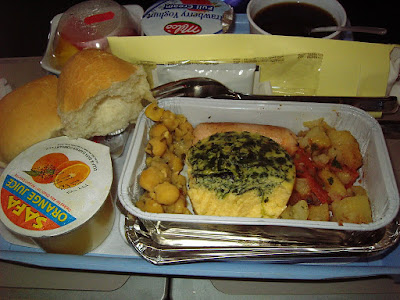 breakfast dalam kapal terbang